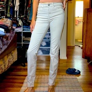 H&M Light Khaki Skinny Jeans